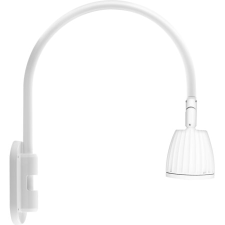 Rab GOOSENECK STYLE4 13W WARM LED NO SHADE SPOT REFL WHITE GN4LED13YSW